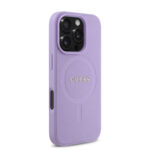 Guess Magsafe “Saffiano Collection" Hard Case Θήκη προστασίας από δερματίνη – iPhone 16 Pro Max (Μωβ – GUHMP16XPSAHMCU) - Image 5