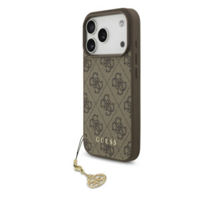 Guess - 4G Charm Θήκη για iPhone 17 Pro – Tone-on-Tone Brown