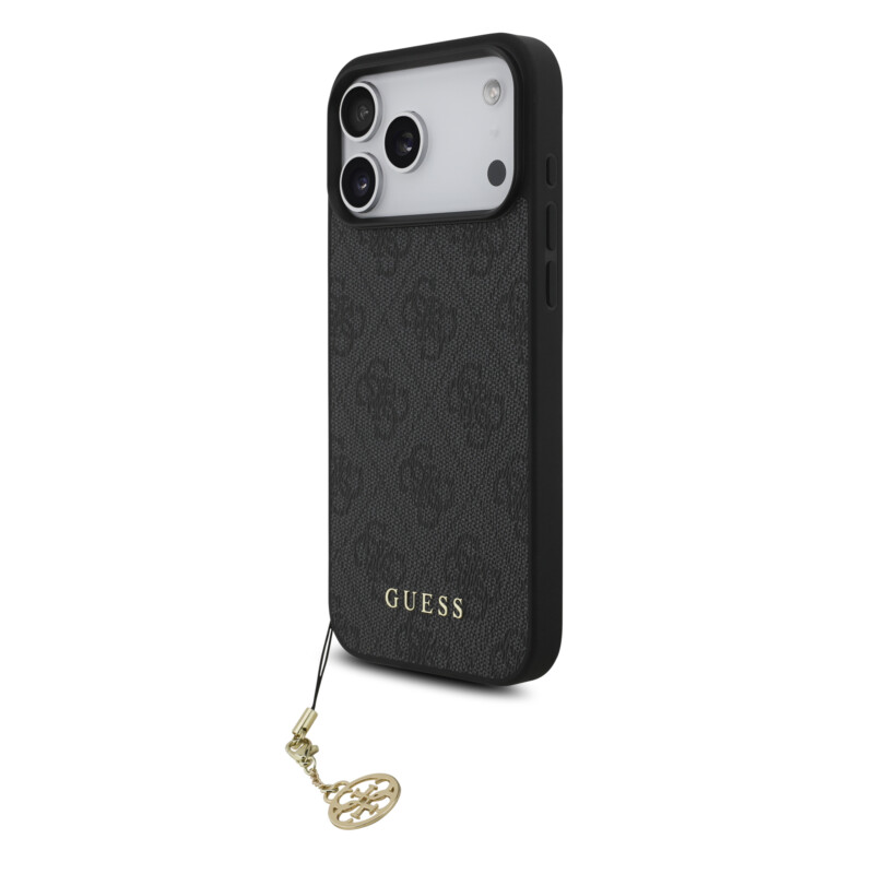 Guess - 4G Charm Θήκη για iPhone 17 Pro Max – Tone-on-Tone Grey Guess - 4G Charm Θήκη για iPhone 17 Pro Max – Tone-on-Tone Grey