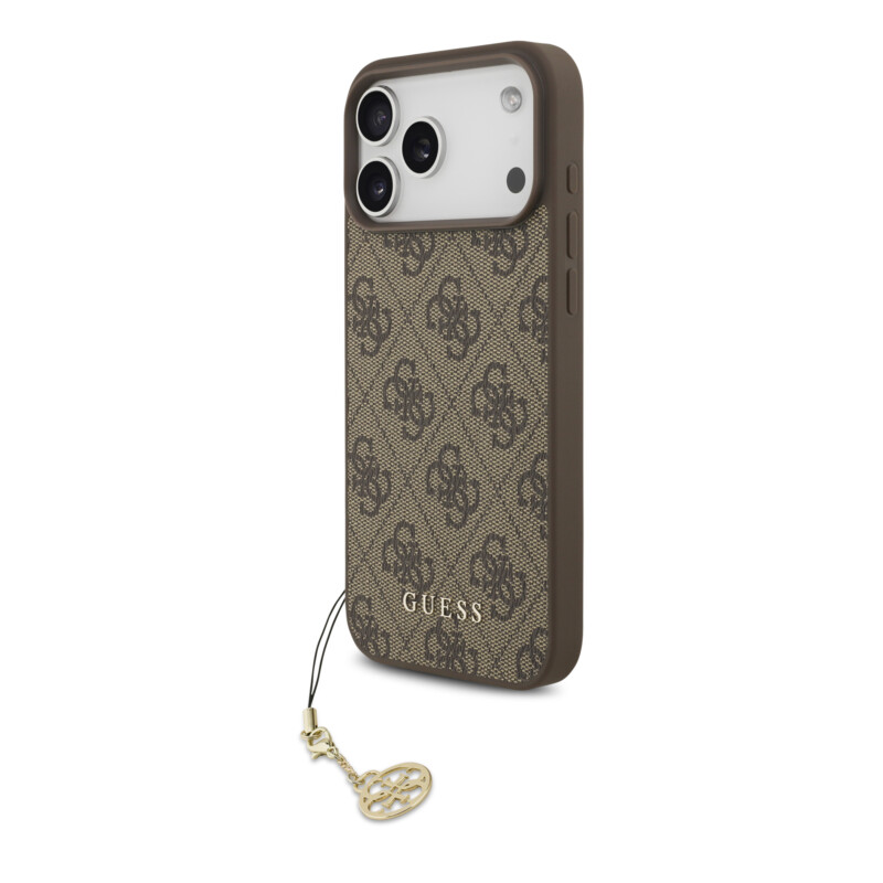 Guess - 4G Charm Θήκη για iPhone 17 Pro Max – Tone-on-Tone Brown Guess - 4G Charm Θήκη για iPhone 17 Pro Max – Tone-on-Tone Brown