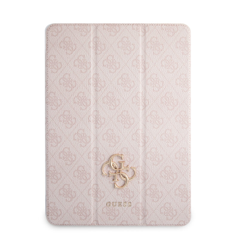 Guess 4G Logo Saffiano Collection Book Cover Θήκη κατάλληλη για Apple iPad Pro 2021 12,9" (Pink - GUIC12G4GFPI) - Image 3