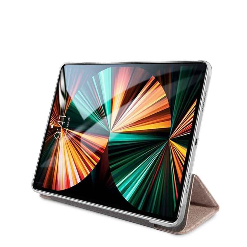 Guess 4G Logo Saffiano Collection Book Cover Θήκη κατάλληλη για Apple iPad Pro 2021 12,9" (Pink - GUIC12G4GFPI) - Image 4