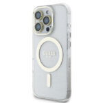 Guess IML Magsafe Case “Rhinestone Gold Lens + Screen” Θήκη προστασίας από σκληρό πλαστικό – iPhone 16 Pro (Clear/Glitter – GUOBPLTP16LHCMCGT) - Image 2