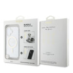 Guess IML Magsafe Case “Rhinestone Gold Lens + Screen” Θήκη προστασίας από σκληρό πλαστικό – iPhone 16 (Clear/Glitter – GUOBPLTP16SHCMCGT) - Image 2