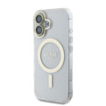 Guess IML Magsafe Case “Rhinestone Gold Lens + Screen” Θήκη προστασίας από σκληρό πλαστικό – iPhone 16 (Clear/Glitter – GUOBPLTP16SHCMCGT) - Image 3