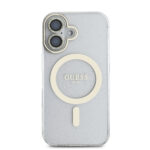 Guess IML Magsafe Case “Rhinestone Gold Lens + Screen” Θήκη προστασίας από σκληρό πλαστικό – iPhone 16 (Clear/Glitter – GUOBPLTP16SHCMCGT) - Image 4