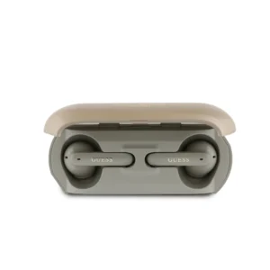 Guess Elongated Metallic Classic Printed Logo True Wireless ENC Earphones (Gold - GUTWSC2MCDSD) - Image 4