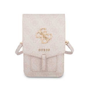 Guess 4G Big Logo Bag Τσαντάκι clutch κατάλληλο για smartphone (Pink - GUWBG4GFPI) - Image 3