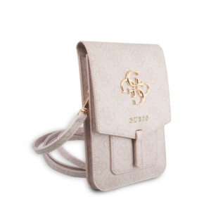 Guess 4G Big Logo Bag Τσαντάκι clutch κατάλληλο για smartphone (Pink - GUWBG4GFPI) - Image 4