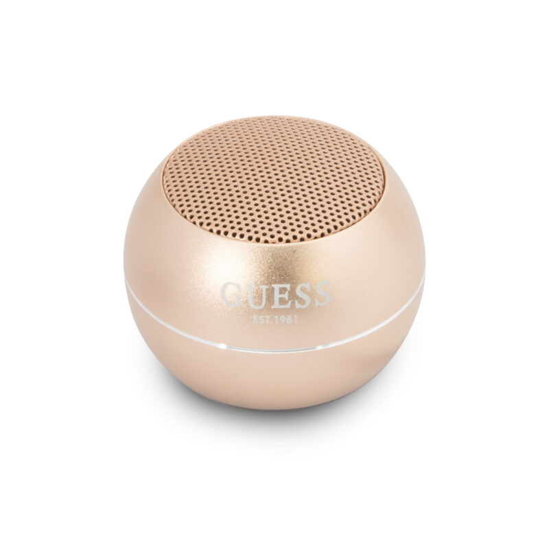 Guess Mini Φορητό Αλουμινένιο Ηχείο Bluetooth 3W με 4 ώρες αυτονομία (χρυσό) - Image 3