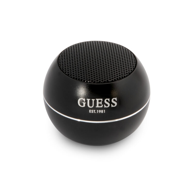 Guess Mini Φορητό Αλουμινένιο Ηχείο Bluetooth 3W με 4 ώρες αυτονομία (μαύρο) - Image 3
