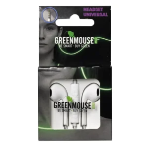 Greenmouse Universal Headset – Ενσύρματα Ακουστικά με Μικρόφωνο σε λευκό χρώμα με συσκευασία blister – 66956477 - Image 2