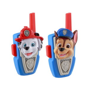 eKids Paw Patrol Σετ 2 Walkie Talkies για παιδιά & ενήλικες με ενσωματωμένο μεγάφωνο και εμβέλεια 150 μέτρων (PW-207) (Μπλε/Κόκκινο/Γκρι) - Image 3