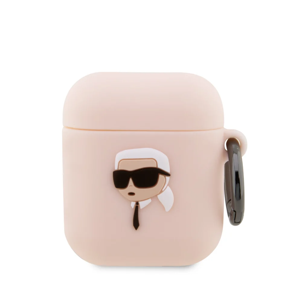 Karl Lagerfeld 3D Logo NFT Karl's Head Θήκη προστασίας από σιλικόνη – Apple AirPods 1/2 (Pink – KLA2RUNIKP) Karl Lagerfeld 3D Logo NFT Karl's Head Θήκη προστασίας από σιλικόνη – Apple AirPods 1/2 (Pink – KLA2RUNIKP)