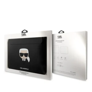Karl Lagerfeld Ikonik Collection Computer Sleeve Θήκη κατάλληλη για MacBook / Laptop 16" (Μαύρο - KLCS16KHBK) - Image 3