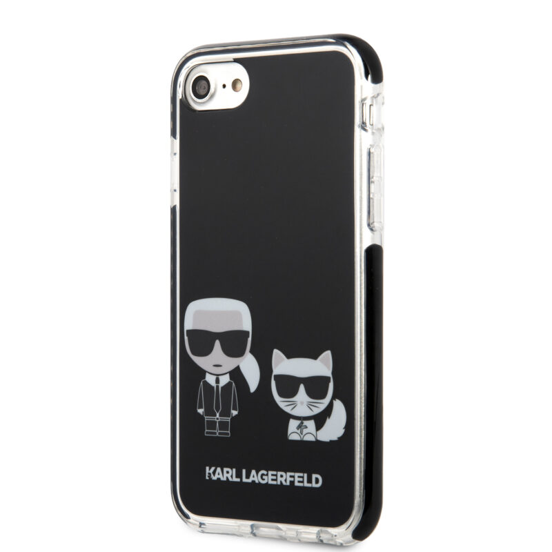 Karl Lagerfeld Ikonik Case “Karl & Choupette” Θήκη προστασίας από σκληρό πλαστικό – iPhone 7/8/SE (Μαύρο – KLHCI8TPEKCK) - Image 4