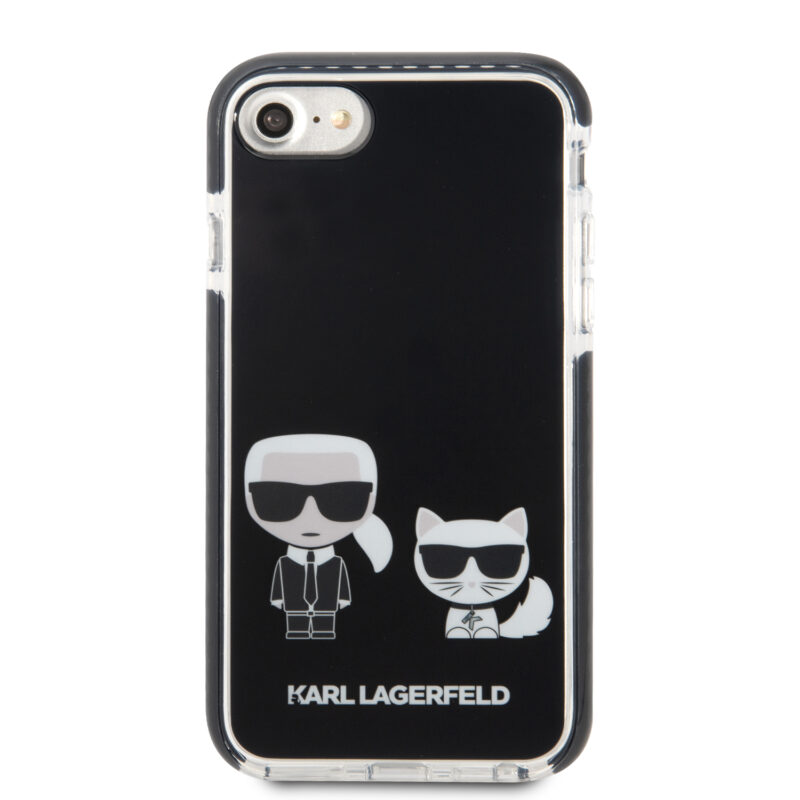 Karl Lagerfeld Ikonik Case “Karl & Choupette” Θήκη προστασίας από σκληρό πλαστικό – iPhone 7/8/SE (Μαύρο – KLHCI8TPEKCK) - Image 5