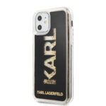 Karl Lagerfeld "Karl Logo Glitter Cover" Hard Case Θήκη προστασίας από σιλικόνη – iPhone 11 (Clear Glitter / Black / Gold) - Image 4