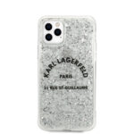 Karl Lagerfeld “St.Guillaume Logo Collection” Glitter Flakes Cover Θήκη προστασίας από σιλικόνη – iPhone 11 Pro Max (KLHCN65TRFGSL) - Image 5