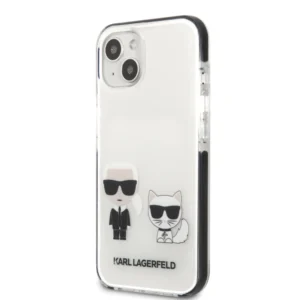 Karl Lagerfeld “ Karl + Choupette” Hard Case Θήκη προστασίας από σιλικόνη – iPhone 13 Mini (Λευκό – KLHCP13STPEKCW) - Image 4