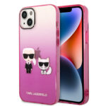 Karl Lagerfeld “Karl & Choupette” Back Cover Case Διάφανη Θήκη προστασίας από Liquid Silicone – iPhone 14 Plus (Pink) - Image 2