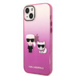 Karl Lagerfeld “Karl & Choupette” Back Cover Case Διάφανη Θήκη προστασίας από Liquid Silicone – iPhone 14 Plus (Pink) - Image 3