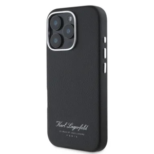 Karl Lagerfeld “Rue St.Guillaume Logo Collection” Θήκη προστασίας από σιλικόνη – iPhone 16 Pro (Μαύρο – KLHCP16LPGWCMKHK) - Image 3