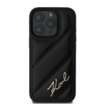 Karl Lagerfeld “Quilted Metal Signature Logo Collection” Case Θήκη προστασίας από δερματίνη – iPhone 16 Pro (Μαύρο – KLHCP16LPQDSMGK) - Image 4