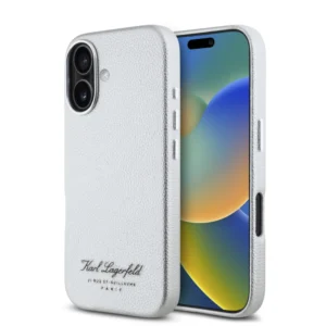 Karl Lagerfeld “Rue St.Guillaume Logo Collection” Θήκη προστασίας από σιλικόνη – iPhone 16 (Γκρι – KLHCP16SPGWCMKHK) - Image 2