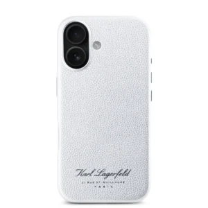 Karl Lagerfeld “Rue St.Guillaume Logo Collection” Θήκη προστασίας από σιλικόνη – iPhone 16 (Γκρι – KLHCP16SPGWCMKHK) - Image 4