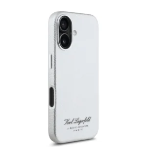 Karl Lagerfeld “Rue St.Guillaume Logo Collection” Θήκη προστασίας από σιλικόνη – iPhone 16 (Γκρι – KLHCP16SPGWCMKHK) - Image 5