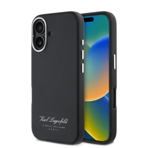 Karl Lagerfeld “Rue St.Guillaume Logo Collection” Θήκη προστασίας από σιλικόνη – iPhone 16 (Μαύρο – KLHCP16SPGWCMKHK) - Image 2