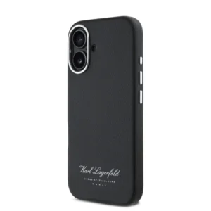 Karl Lagerfeld “Rue St.Guillaume Logo Collection” Θήκη προστασίας από σιλικόνη – iPhone 16 (Μαύρο – KLHCP16SPGWCMKHK) - Image 3