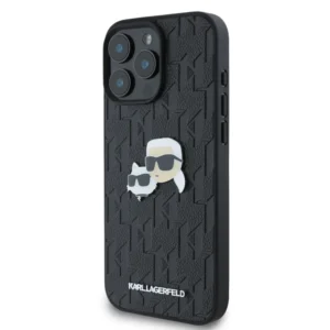 Karl Lagerfeld Monogram Ikonik Patch Saffiano Case Θήκη προστασίας από δερματίνη – iPhone 16 Pro Max (Μαύρο – KLHCP16XPGKLKCPK) - Image 3