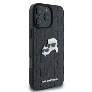 Karl Lagerfeld Monogram Ikonik Patch Saffiano Case Θήκη προστασίας από δερματίνη – iPhone 16 Pro Max (Μαύρο – KLHCP16XPGKLKCPK) - Image 5