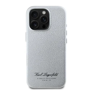 Karl Lagerfeld “Rue St.Guillaume Logo Collection” Θήκη προστασίας από σιλικόνη – iPhone 16 Pro Max (Γκρι – KLHCP16XPGWCMKHK) - Image 4