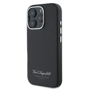 Karl Lagerfeld “Rue St.Guillaume Logo Collection” Θήκη προστασίας από σιλικόνη – iPhone 16 Pro Max (Μαύρο – KLHCP16XPGWCMKHK) - Image 3