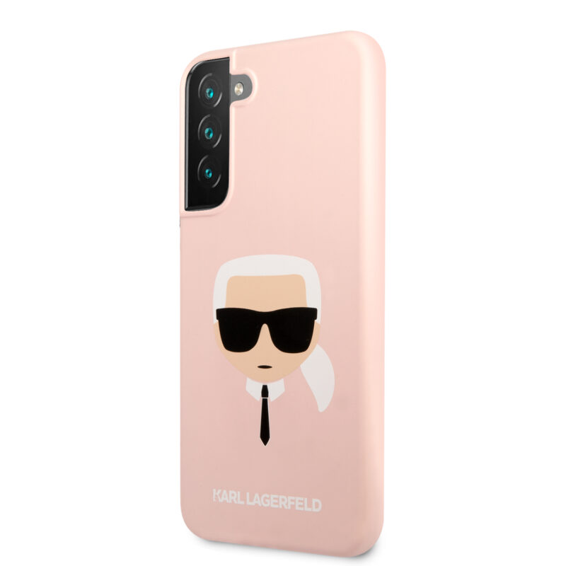 Karl Lagerfeld Saffiano Leather Hard Case Karl's Head Θήκη προστασίας από σιλικόνη – Samsung Galaxy S22 Plus (ροζ - KLHCS22MSLKHPI) - Image 3