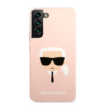 Karl Lagerfeld Saffiano Leather Hard Case Karl's Head Θήκη προστασίας από σιλικόνη – Samsung Galaxy S22 Plus (ροζ - KLHCS22MSLKHPI) - Image 4