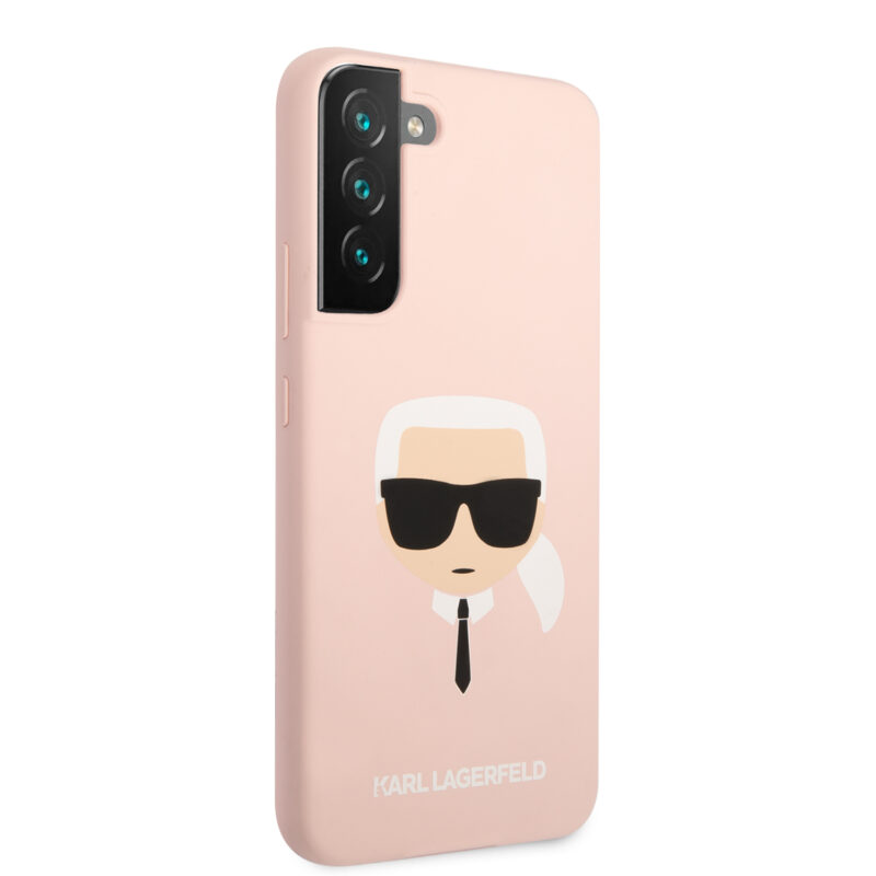 Karl Lagerfeld Saffiano Leather Hard Case Karl's Head Θήκη προστασίας από σιλικόνη – Samsung Galaxy S22 Plus (ροζ - KLHCS22MSLKHPI) - Image 5