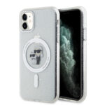Karl Lagerfeld Magsafe Ringstand Case IML Karl+Choupette Θήκη προστασίας από σκληρό πλαστικό για iPhone 11 (Clear – KLHMN61HGKCNOT) - Image 2