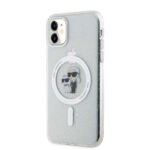 Karl Lagerfeld Magsafe Ringstand Case IML Karl+Choupette Θήκη προστασίας από σκληρό πλαστικό για iPhone 11 (Clear – KLHMN61HGKCNOT) - Image 3