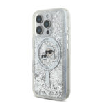Karl Lagerfeld Magsafe Ringstand Liquid Glitter Hard Case Θήκη προστασίας από σκληρό πλαστικό – iPhone 16 Pro (Glitter Διάφανη – KLHMP16LLGKCSGH) - Image 3
