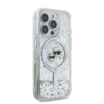 Karl Lagerfeld Magsafe Ringstand Liquid Glitter Hard Case Θήκη προστασίας από σκληρό πλαστικό – iPhone 16 Pro (Glitter Διάφανη – KLHMP16LLGKCSGH) - Image 5