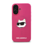 Karl Lagerfeld Magsafe Silicone Case "Choupette's Head" Θήκη προστασίας από σιλικόνη – iPhone 16 (Fuchsia – KLHMP16SSCHPPLF) - Image 4