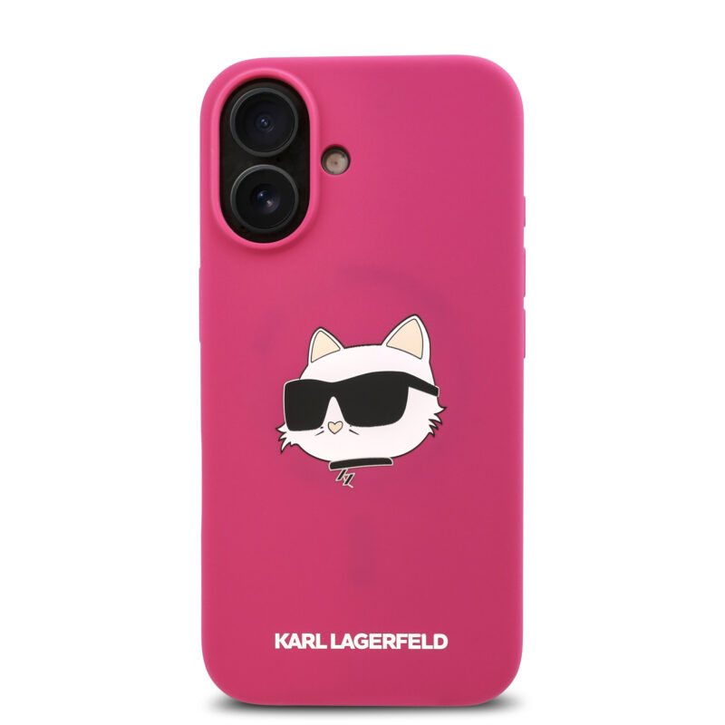 Karl Lagerfeld Magsafe Silicone Case "Choupette's Head" Θήκη προστασίας από σιλικόνη – iPhone 16 (Fuchsia – KLHMP16SSCHPPLF) - Image 4