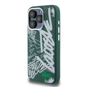 Lacoste Graffiti Hard Case Θήκη προστασίας από Liquid σιλικόνη για iPhone 15 Pro (Πράσινο/Λευκό– LCHCP15LGRAH) - Image 3