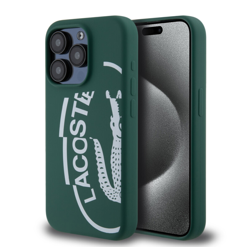 Lacoste Oval Logo Hard Case Θήκη προστασίας από Σιλικόνη για iPhone 15 Pro (Πράσινο/Λευκό) Lacoste Oval Logo Hard Case Θήκη προστασίας από Σιλικόνη για iPhone 15 Pro (Πράσινο/Λευκό)
