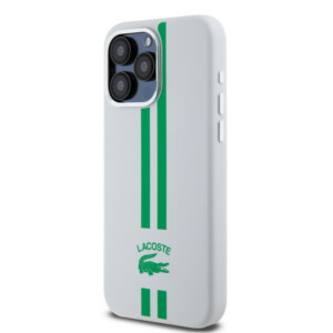 Lacoste Stripes Hard Case Θήκη προστασίας από Liquid σιλικόνη για iPhone 15 Pro Max (Πράσινο/Λευκό) - Image 3