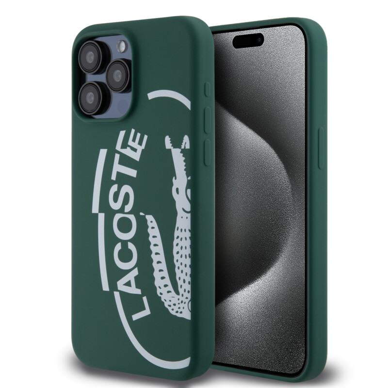 Lacoste Oval Logo Hard Case Θήκη προστασίας από Σιλικόνη για iPhone 15 Pro Max (Πράσινο/Λευκό) Lacoste Oval Logo Hard Case Θήκη προστασίας από Σιλικόνη για iPhone 15 Pro Max (Πράσινο/Λευκό)
